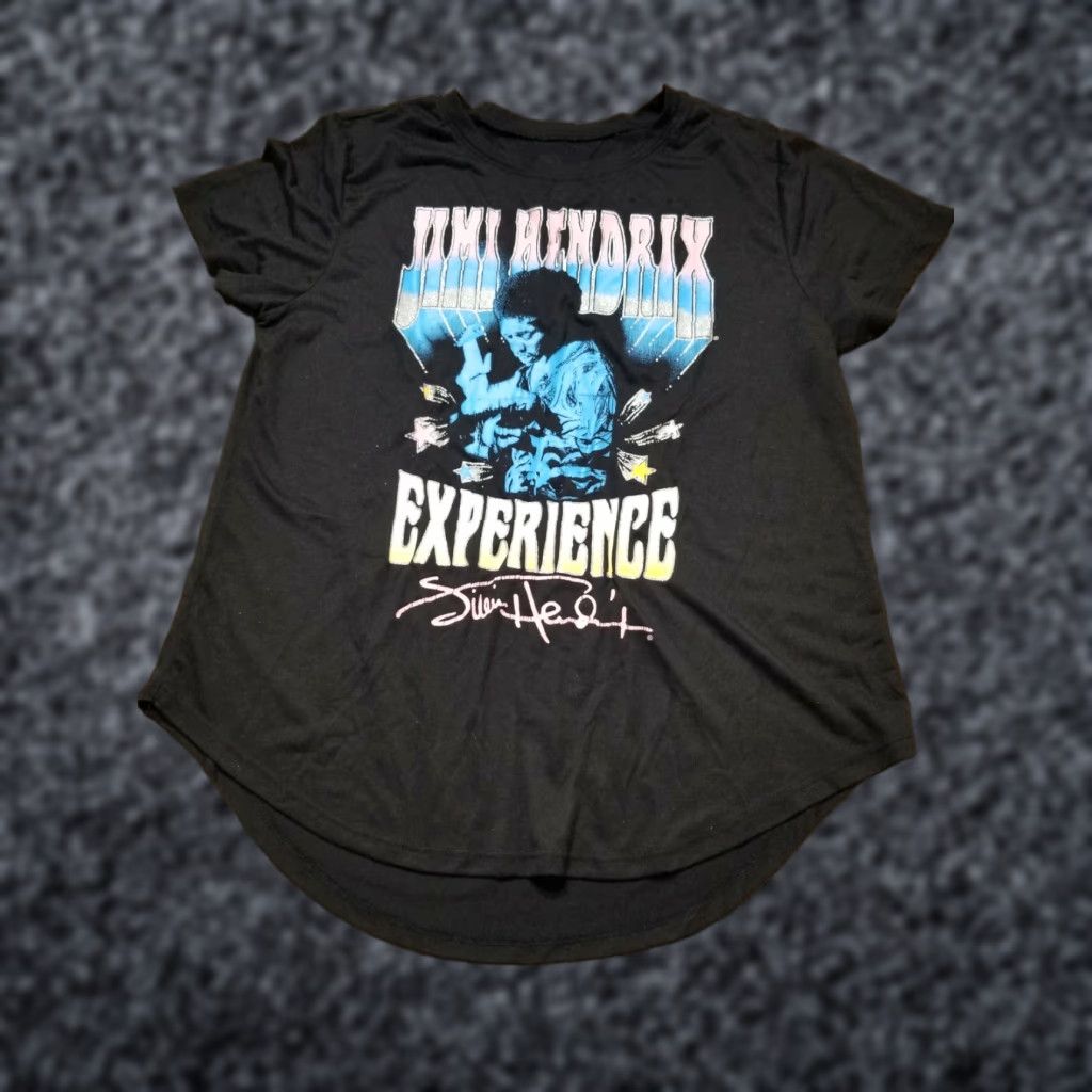 Haband Authentic Hendrix Tee Womens M Black Jimi Hendrix Experience Band Tee Graphic Limited Edition Size M / US 6-8 / IT 42-44 - 1 Thumbnail