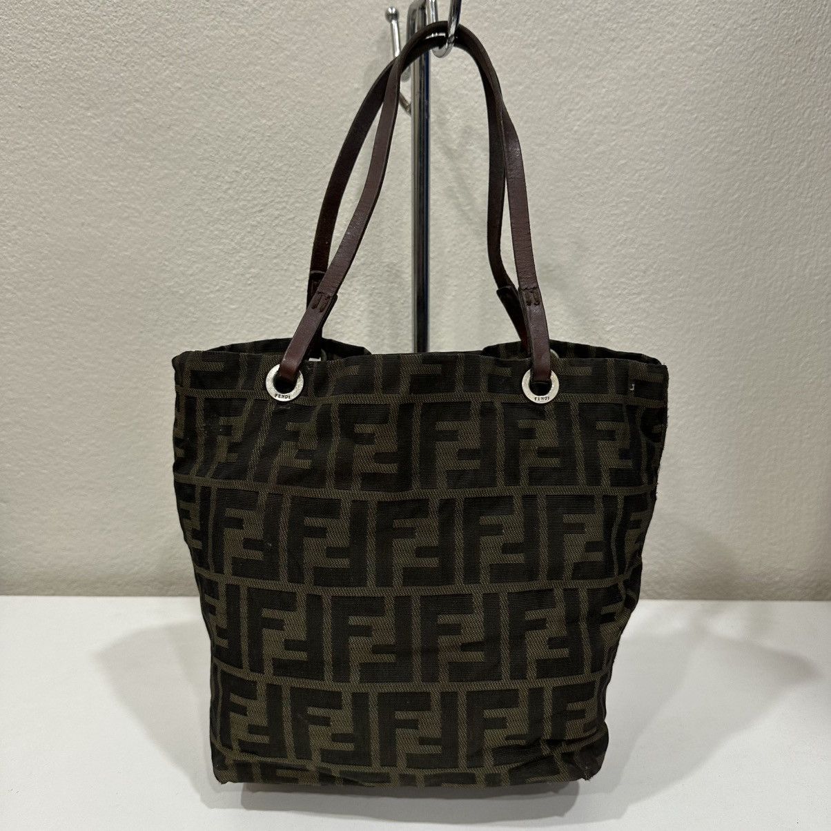 Fendi ‼️YES‼️ VINTAGE FENDI ZUCCA FF CANVAS ROLL TOTE BAG Size ONE SIZE - 3 Thumbnail
