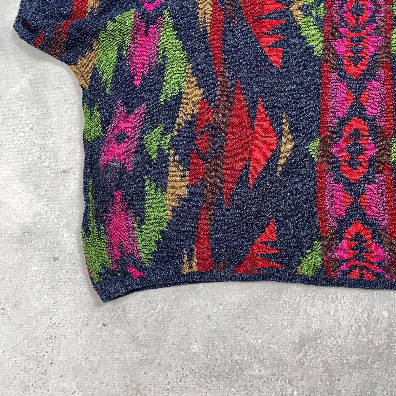 Denim & Supply Ralph Lauren Denim & Supply Ralph Lauren Aztec Pattern SS Sweater Women’s Size XS / US 0-2 / IT 36-38 - 22 Thumbnail