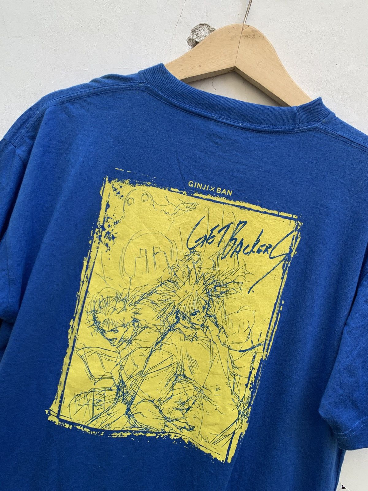 Anime Vintage Japanese manga Get Beckers Ginji x Ban Japan Size US L / EU 52-54 / 3 - 4 Thumbnail