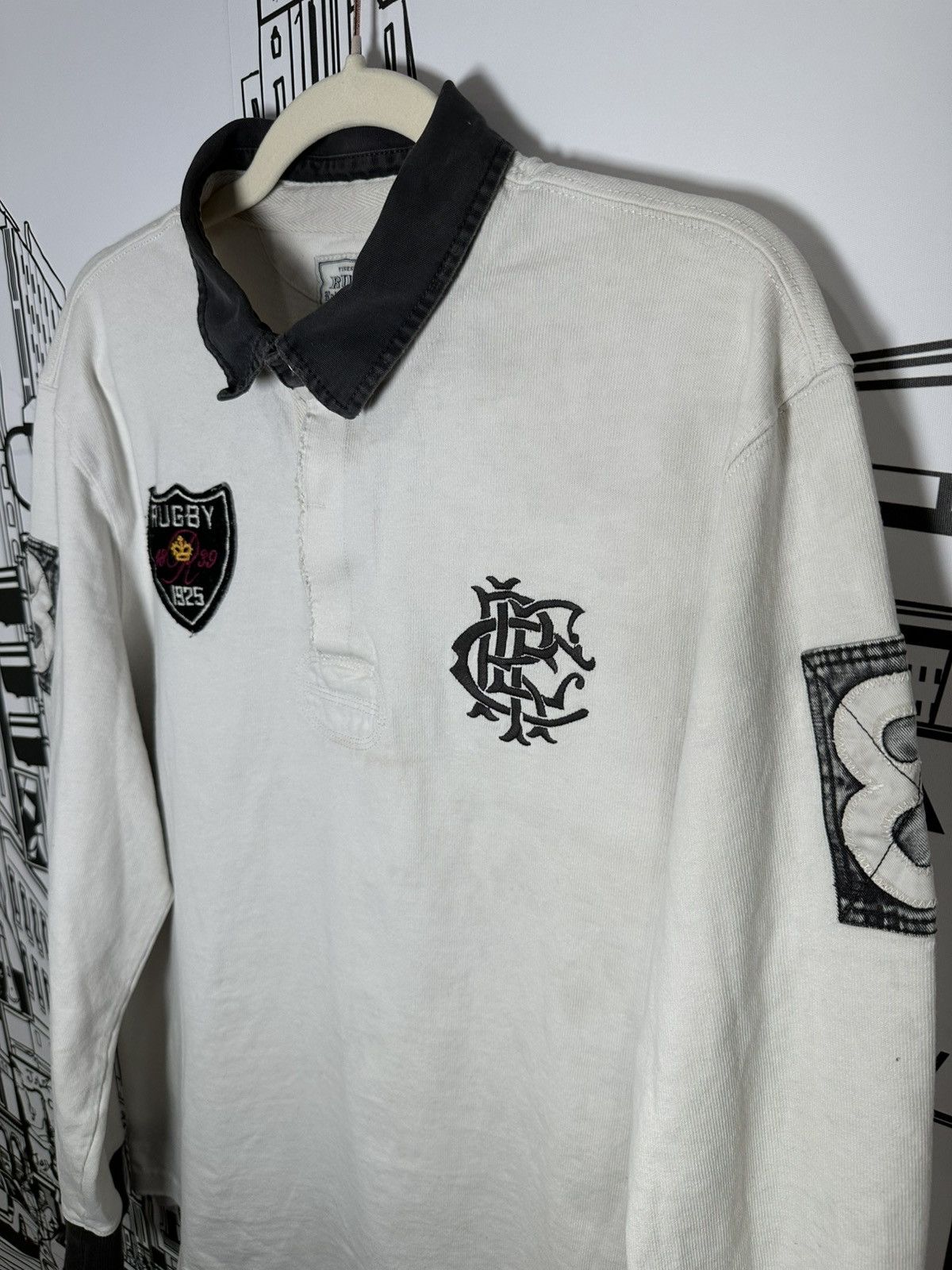 Rugby Ralph Lauren Rugby Ralph Lauren R.L.F.C Rugby Off-White XL Size US XL / EU 56 / 4 - 4 Thumbnail