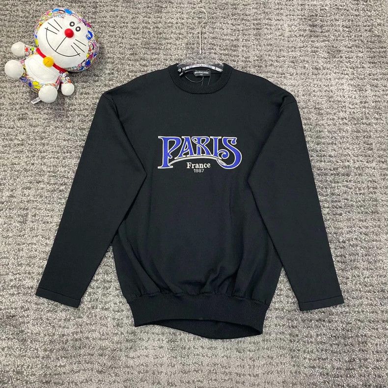 Balenciaga Balenciaga Paris destroyed hem sweater Size US S / EU 44-46 / 1 - 1 Thumbnail