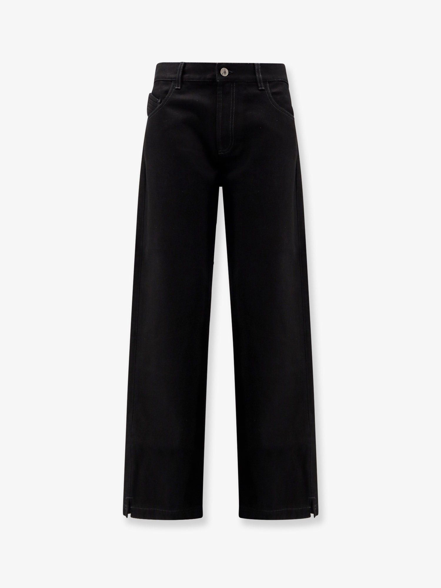 The Attico Black Denim Trousers Size 28" / US 6 / IT 42 - 1 Thumbnail