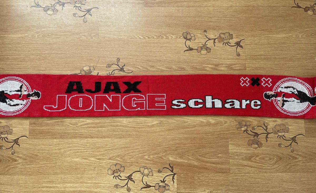 Vintage Vintage Ajax Amsterdam “Jonge Schare” Football soccer scarf Size ONE SIZE - 5 Thumbnail