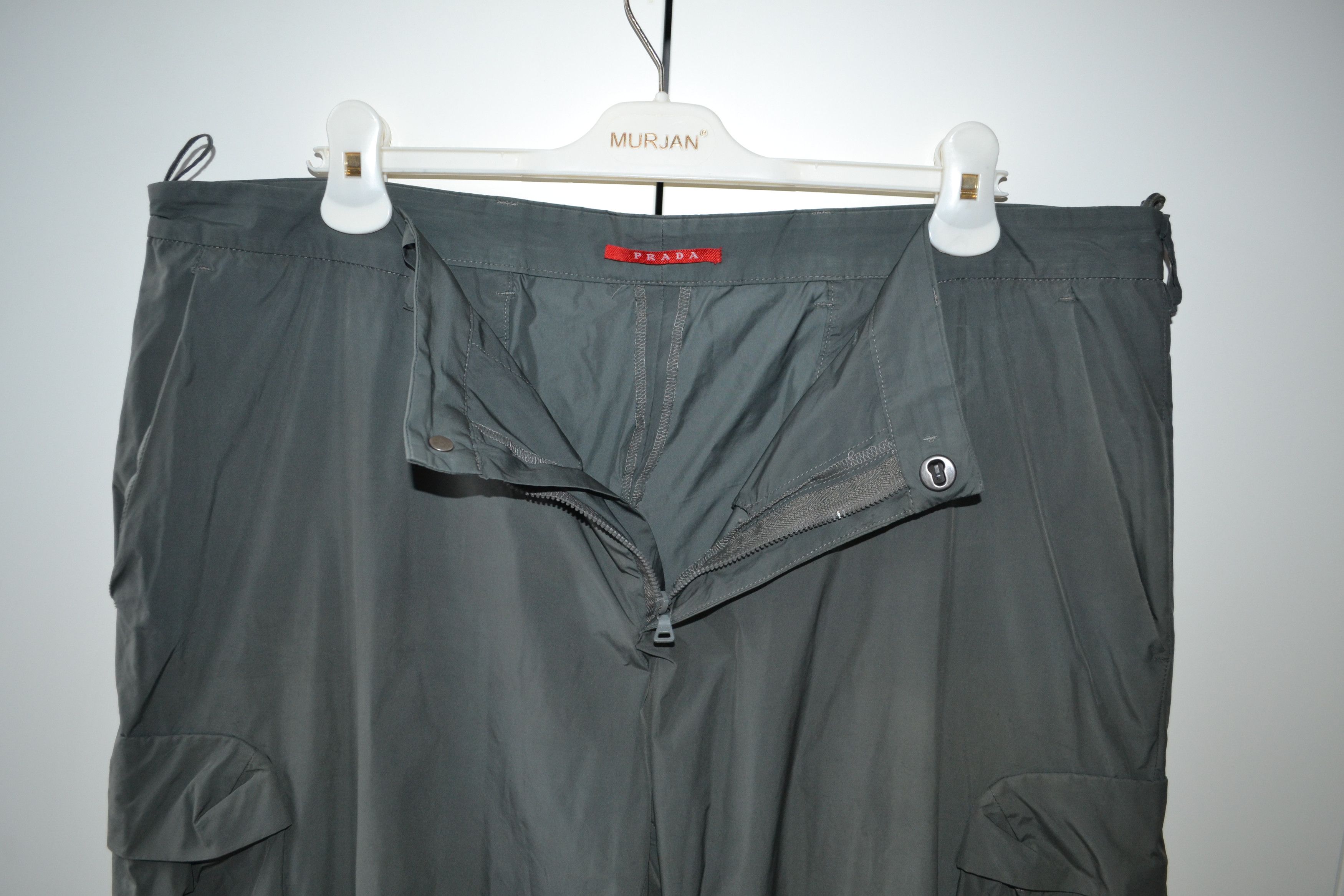 Prada 🔴 PRADA Cargo Pants Nylon Khaki Green Vintage Transformer Size US 40 / EU 56 - 8 Thumbnail