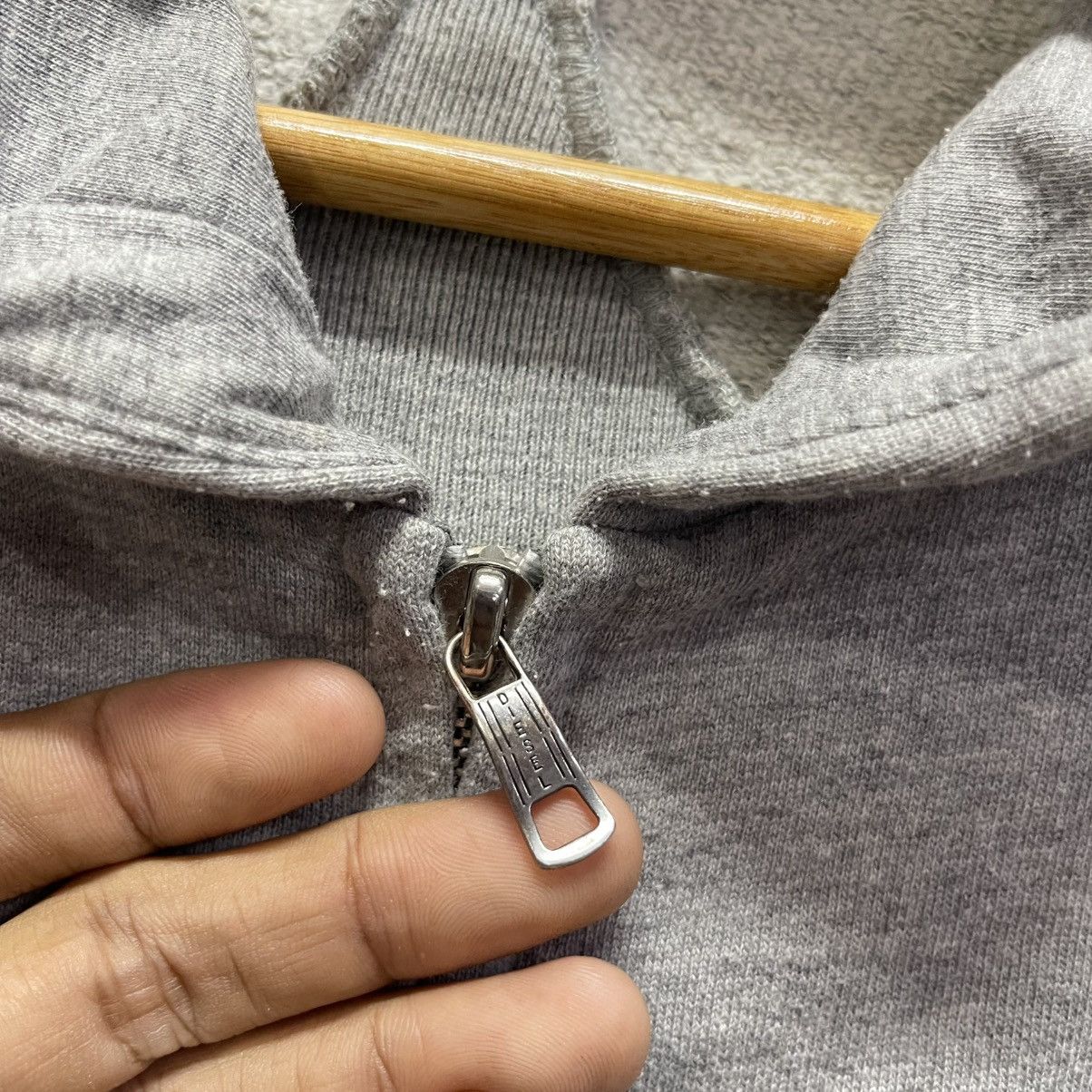 Diesel Diesel Full Zip Hoodie – Light Grey (XS) Size XS / US 0-2 / IT 36-38 - 7 Thumbnail