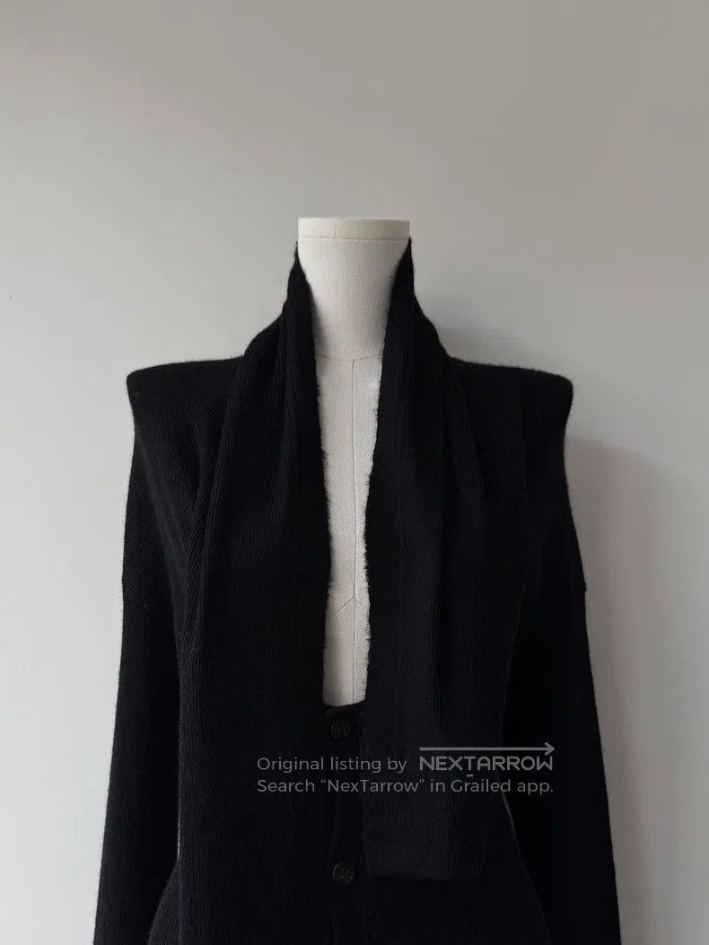 Yohji Yamamoto Yohji Yamamoto size 3 16SS Show Shaped Rib Collar Wool Card Size L / US 10 / IT 46 - 3 Thumbnail