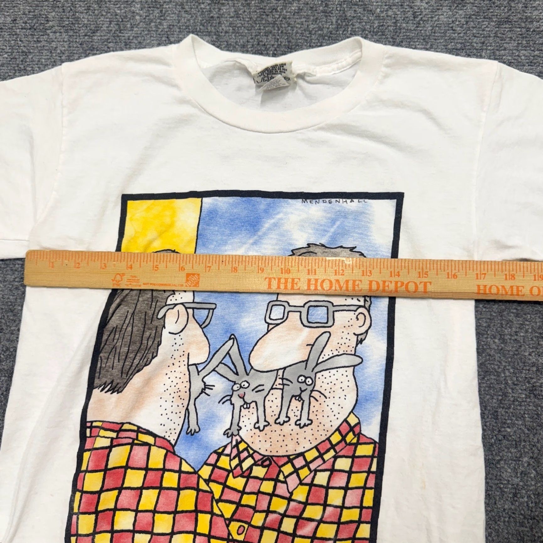 Nutmeg VINTAGE Nutmeg Mills T-Shirt Men's Medium 100% Cotton Made In USA White Comic Book Mens M Size US M / EU 48-50 / 2 - 4 Thumbnail