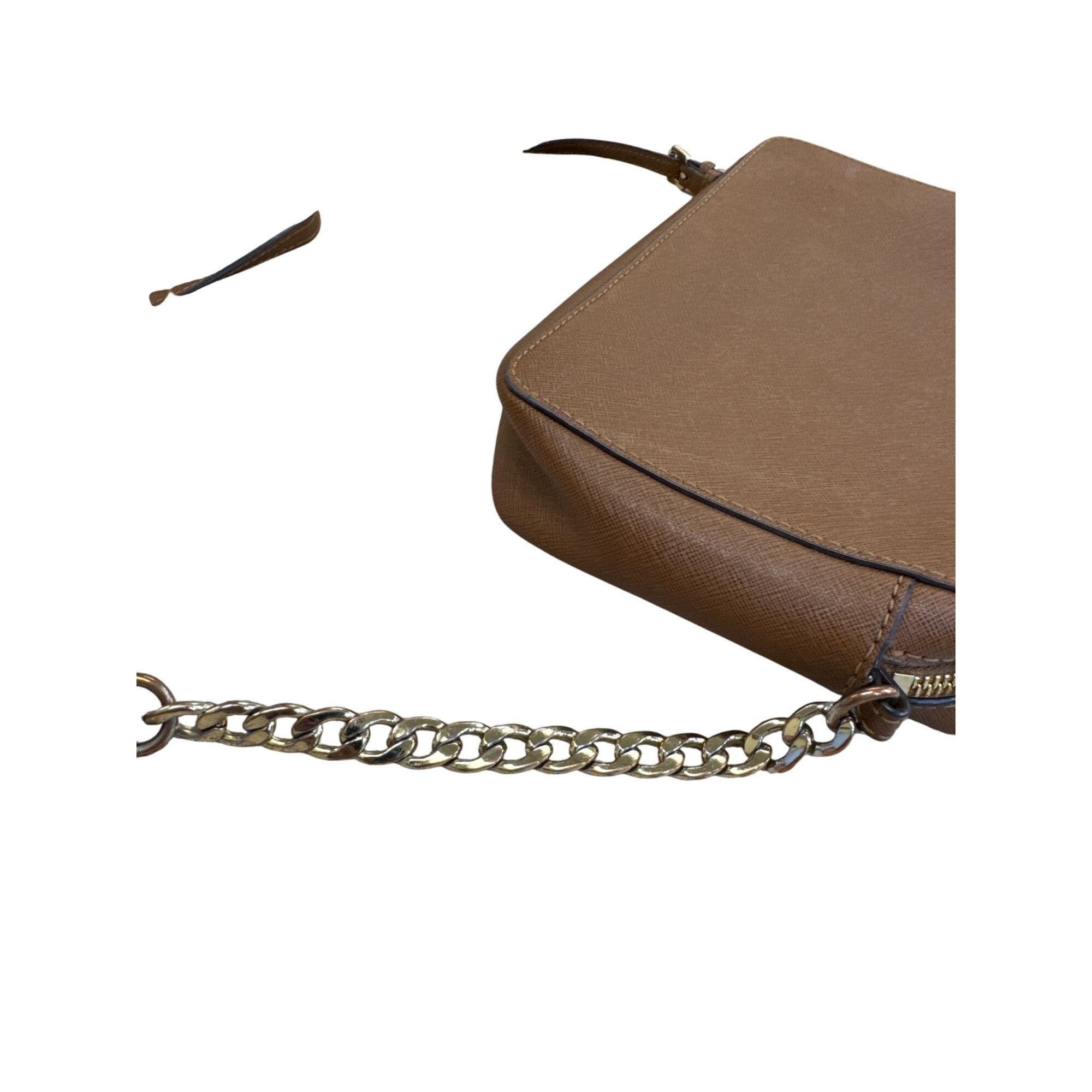 Michael Kors Michael Kors Womens Brown Leather Small Crossbody Purse SKU Size ONE SIZE - 8 Thumbnail