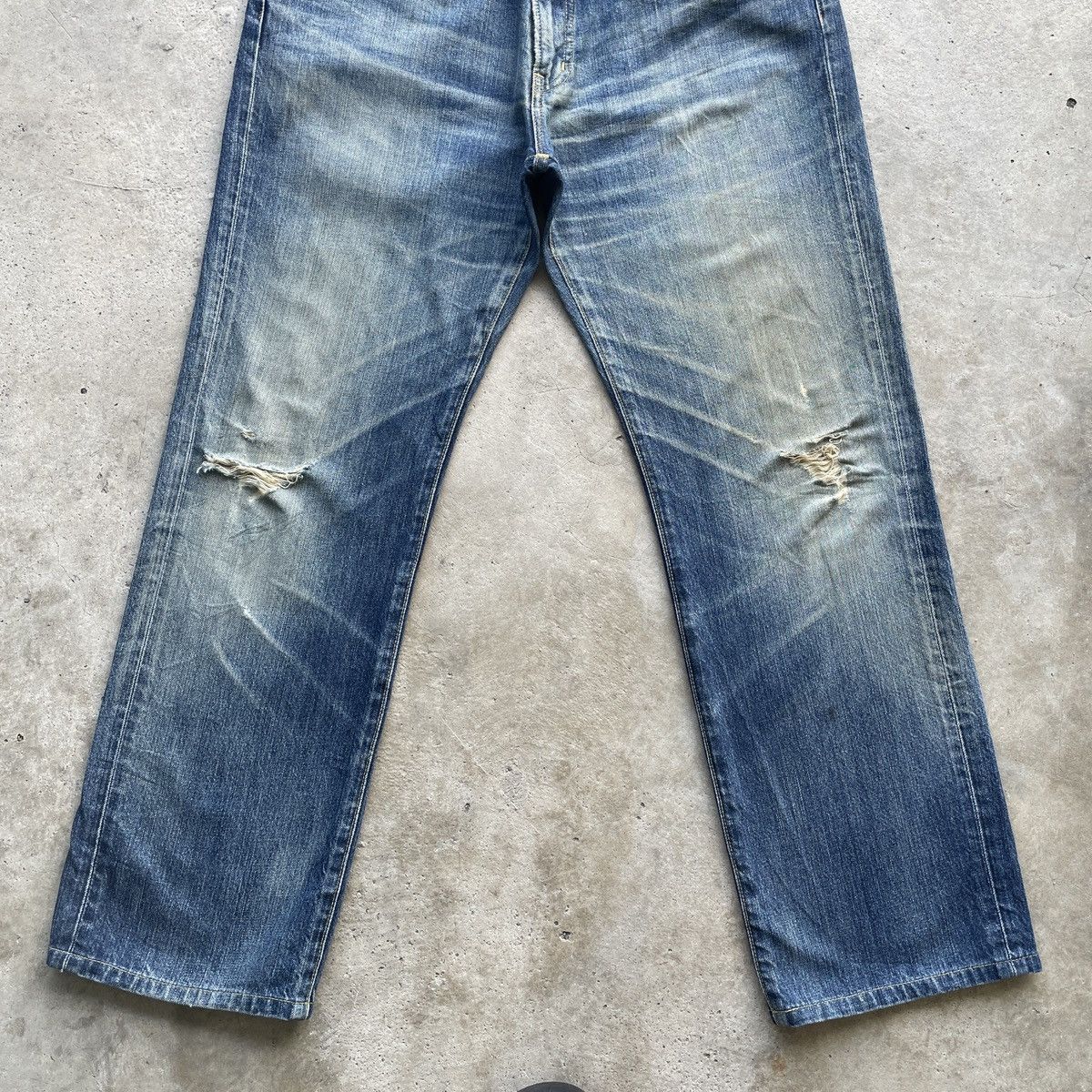 Japanese Brand × Jean × Vintage Vintage Japanese Distressed Rusty Jeans Faded Pants W36x30 Size US 36 / EU 52 - 4 Thumbnail