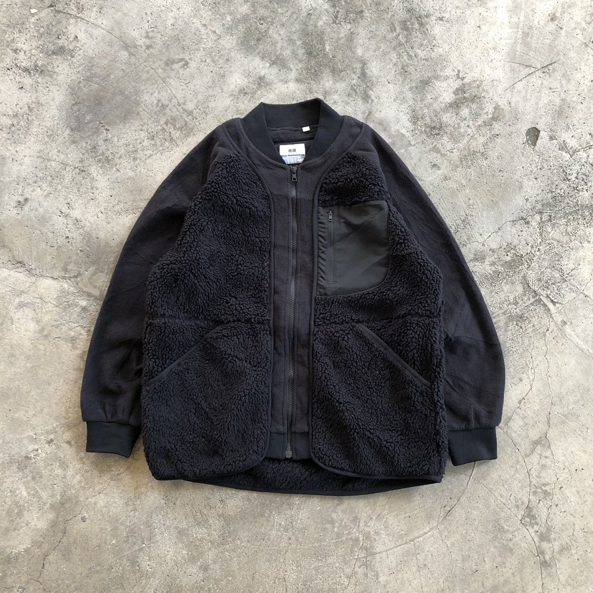 Japanese Brand × Uniqlo × White Mountaineering White Mountaineering x Uniqlo Oversized Fleece Jacket Size US S / EU 44-46 / 1 - 1 Thumbnail