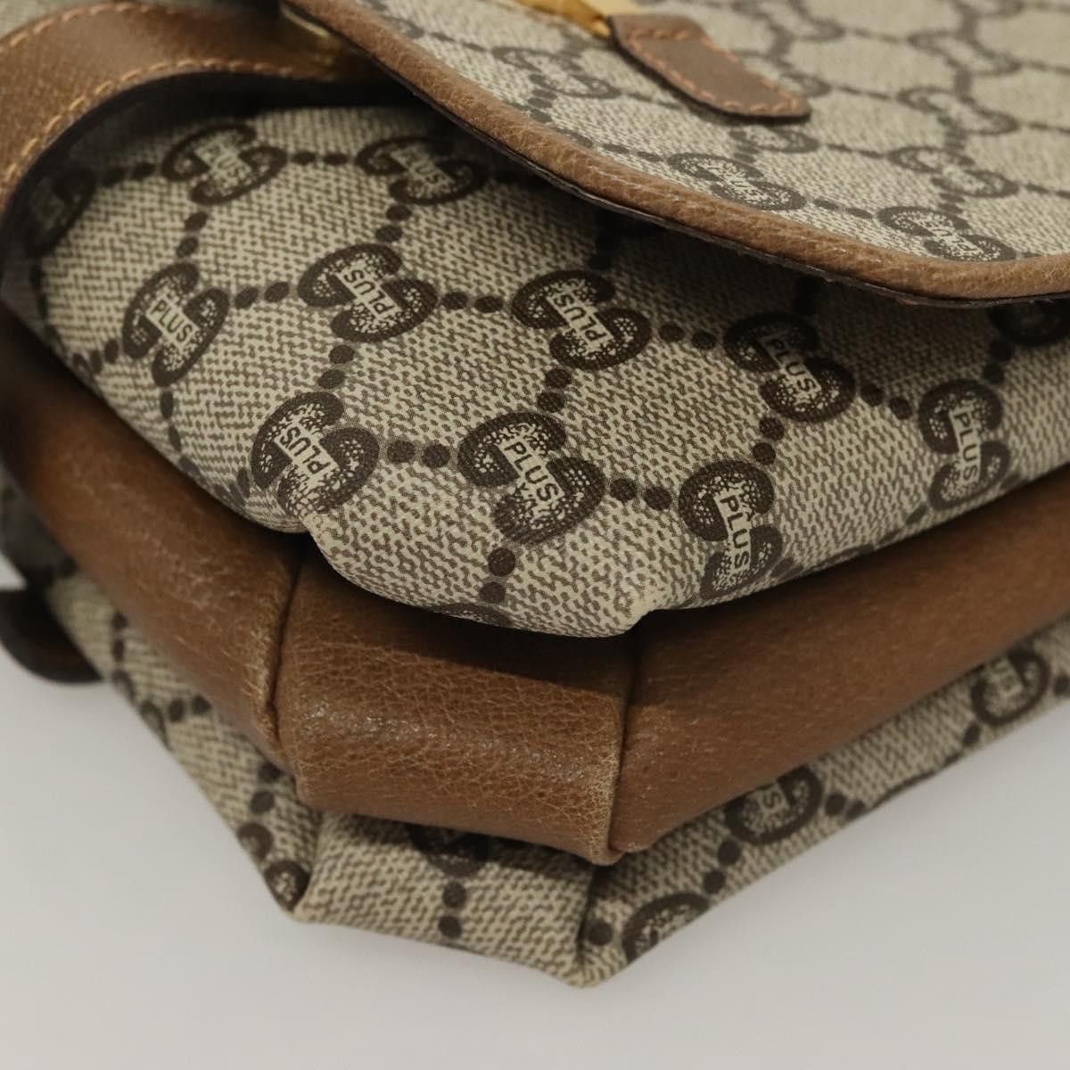 Gucci GUCCI GG Plus Supreme Shoulder Bag Pvc Beige Gold Size ONE SIZE - 11 Thumbnail