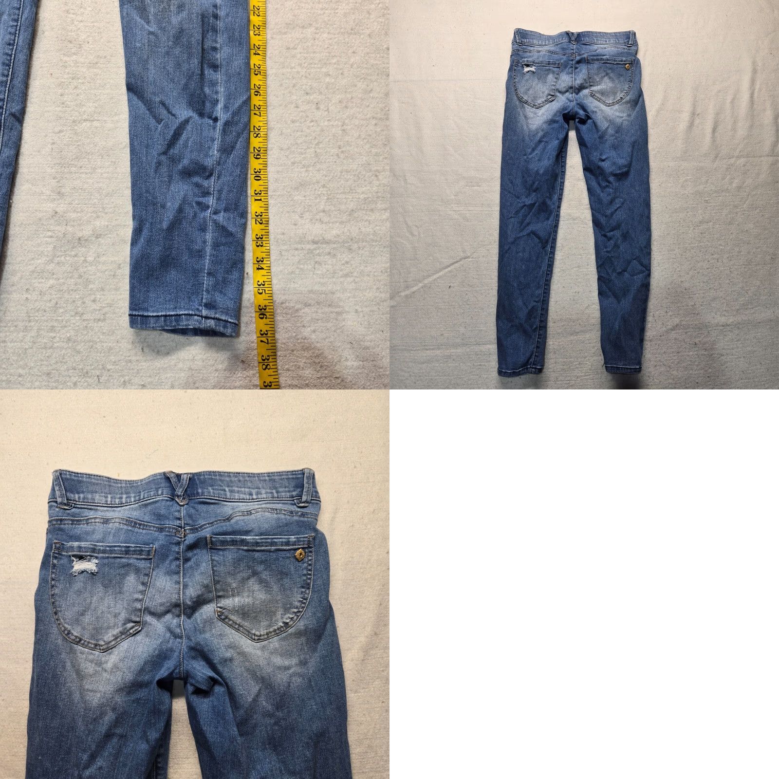 Vintage Democracy Jeans Blue Skinny Denim Stretch Pants Adult Women's 6 Jeans Women Skinny Blue 6 Democracy Jeans Skinny Womens 6 Size 28" / US 6 / IT 42 - 8 Thumbnail