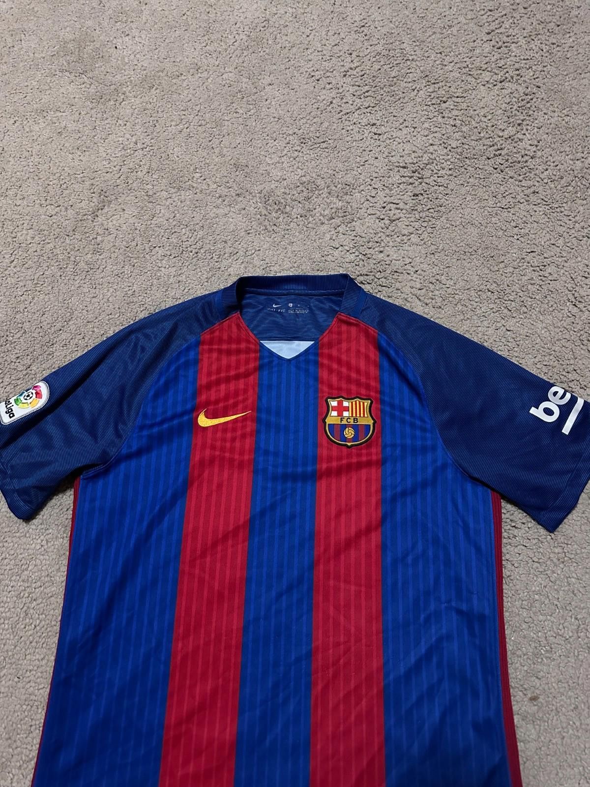 Nike FC Barcelona 2016-17 Home Football Soccer Jersey Nike Sz L Size ONE SIZE - 3 Thumbnail