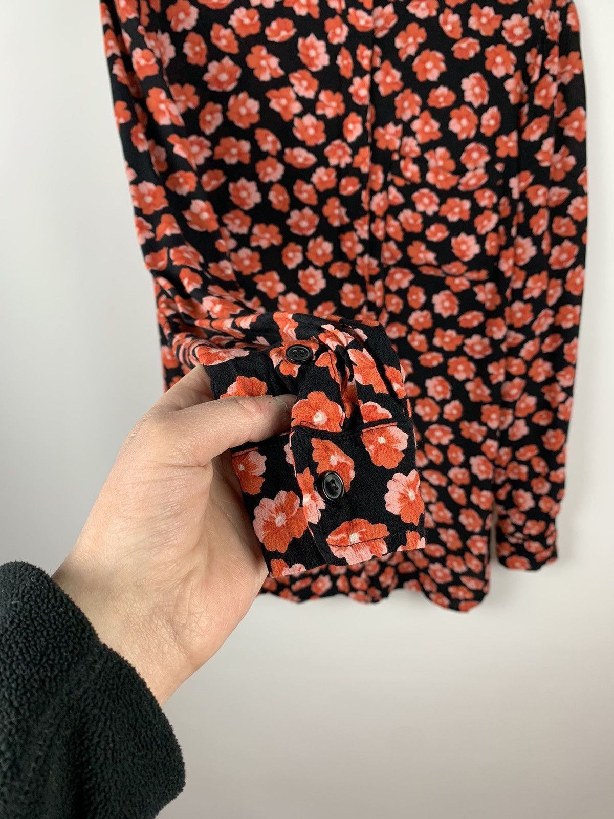 Ganni Ganni Floral Blouse Top Shirt Buttons-Up Ladies Size 36 Red Size XS / US 0-2 / IT 36-38 - 6 Thumbnail