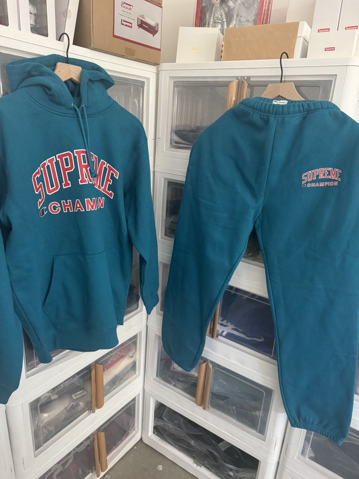Champion × Supreme Supreme X Champion Sweatpants Size US M / EU 48-50 / 2 - 2 Thumbnail