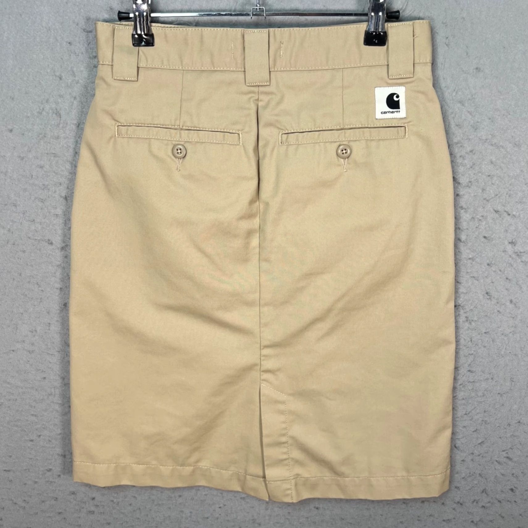 Carhartt Carhartt WIP Womens XS Master Skirt Straight Beige Workwear Size 28" / US 6 / IT 42 - 2 Thumbnail