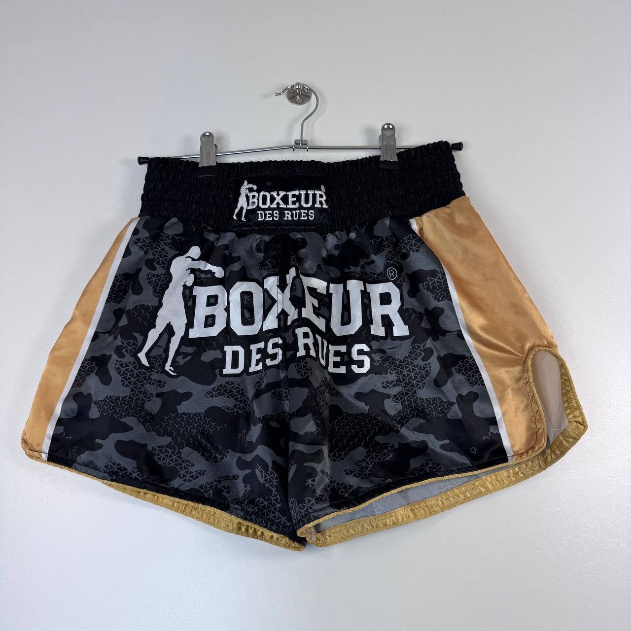Other Boxeur Des Rues Muay Thai Fight Shorts Camo Black Gold Sz M Size US 30 / EU 46 - 1 Thumbnail