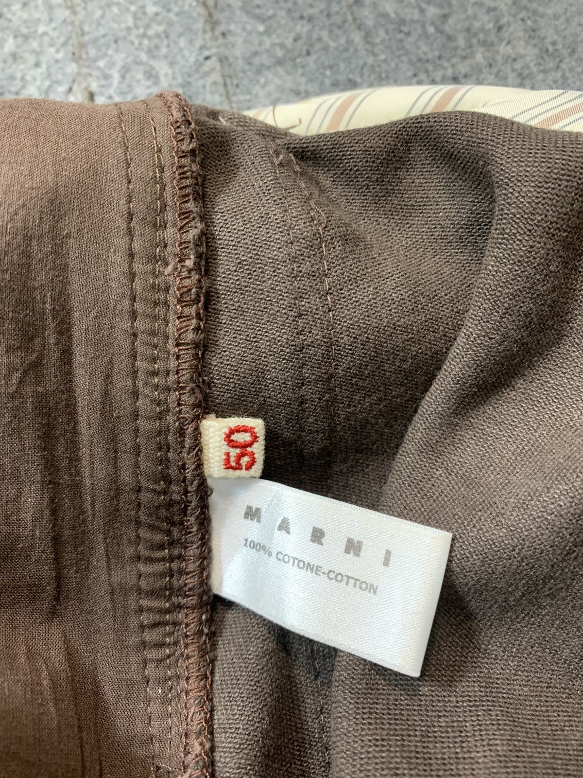 Marni Vintage 90s Marni Brown Khakis Slack Pant Size US 35 - 7 Thumbnail