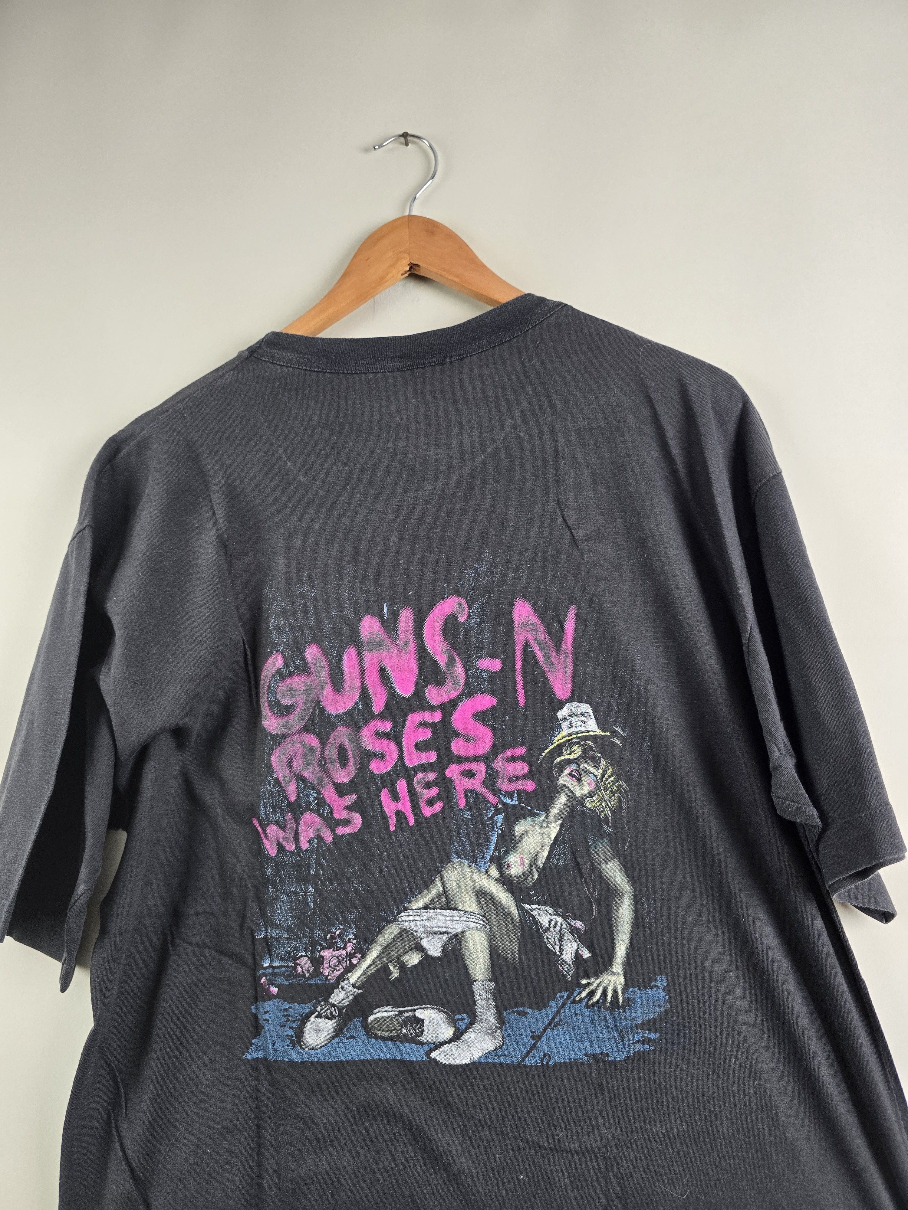 Band Tees × Guns N' Roses × Vintage 1987 Guns N Roses Was Here XL 22" 31.5" Size US XL / EU 56 / 4 - 10 Thumbnail