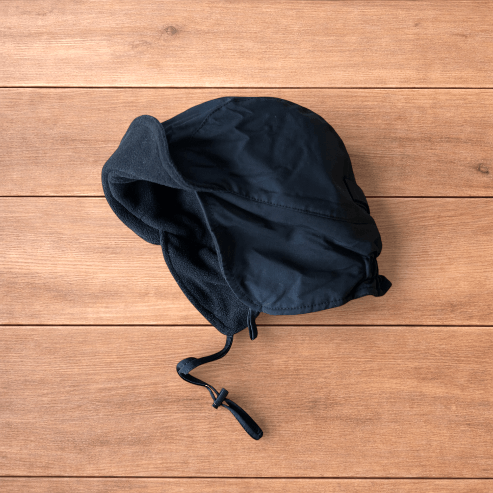 Japanese Brand Insane Military Pilot Trapper padded fluffy hat in black. Size ONE SIZE - 1 Thumbnail