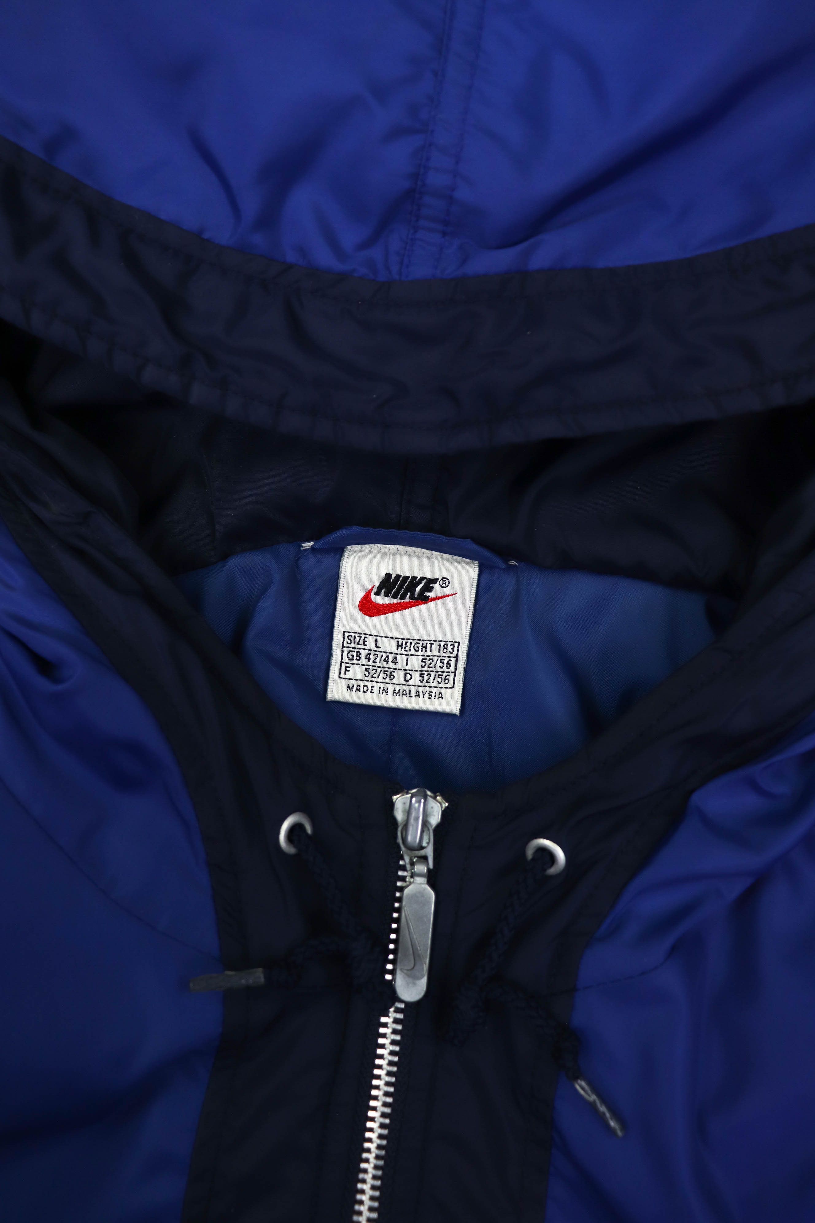 Nike Nike Vintage 90s Nylon Insulated Oversized Anorak Jacket Size US L / EU 52-54 / 3 - 11 Thumbnail
