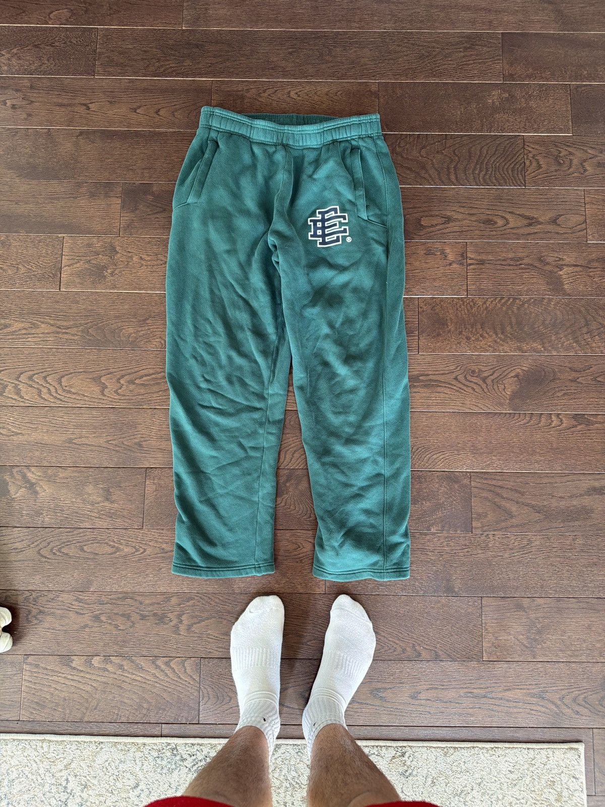 Eric Emanuel Eric Emanuel EE Basic/Core Sweatpant FW25 — Green/Black, L Size US 32 / EU 48 - 1 Thumbnail