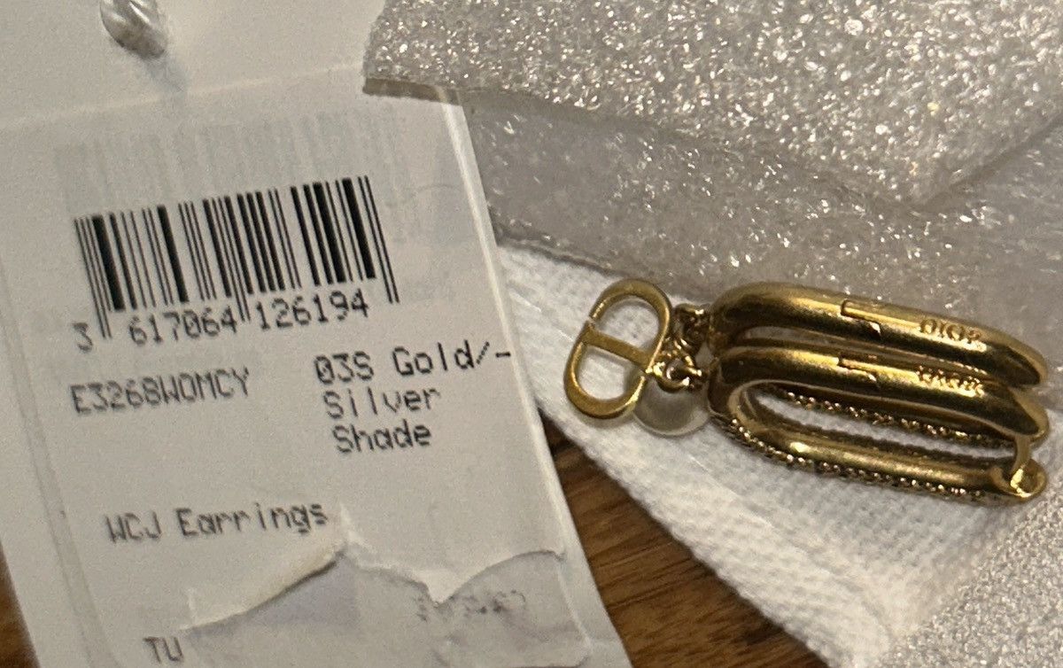 Dior Dior D-Fusion Earrings Gold Finish Metal Size ONE SIZE - 8 Thumbnail