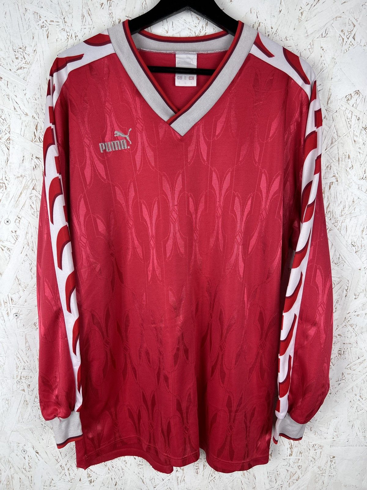 Puma 90s Vintage Puma 1998/99 Template Blank Long Sleeve Jersey Size US L / EU 52-54 / 3 - 1 Thumbnail