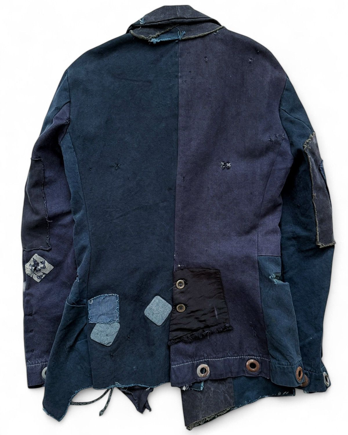 Greg Lauren 2014 OG THE BLUE Patchwork Mailbag Blazer Size US S / EU 44-46 / 1 - 2 Thumbnail