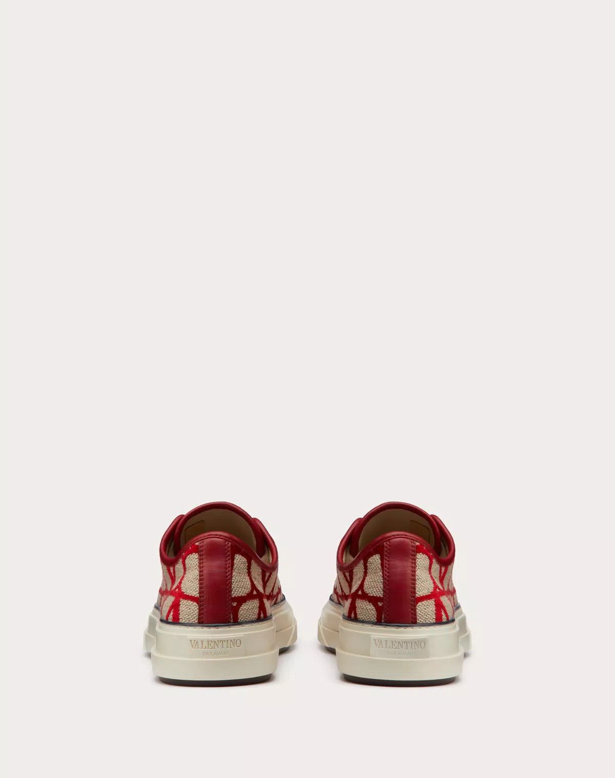 Valentino o1s1wg110426 Toile Iconographe Totaloop Low-Top Trainers Size US 6 / IT 36 - 3 Thumbnail
