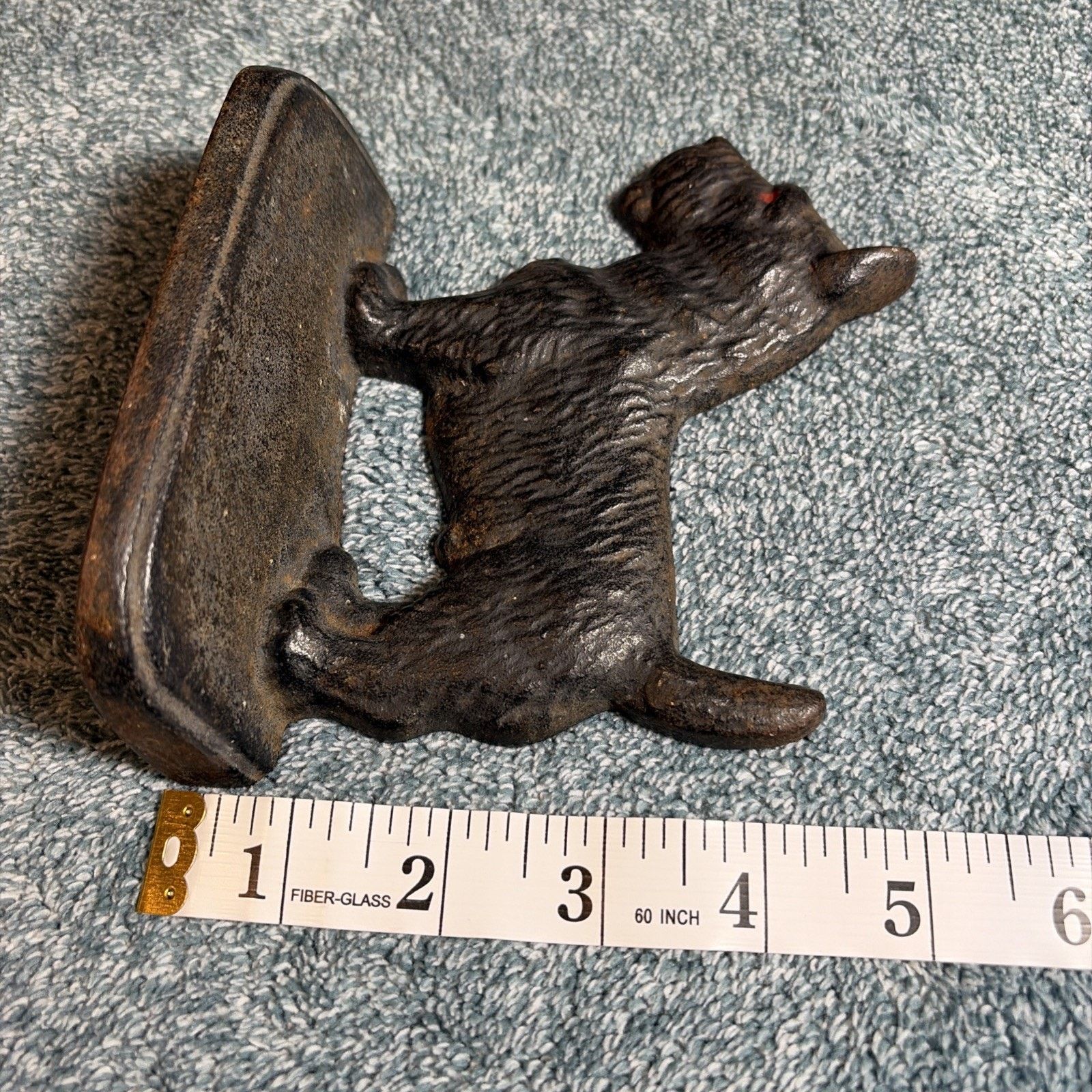 Vintage Vtg Scottie Dog 1 Bookend Door Stop Cast Iron Decor Dog Size ONE SIZE - 9 Thumbnail