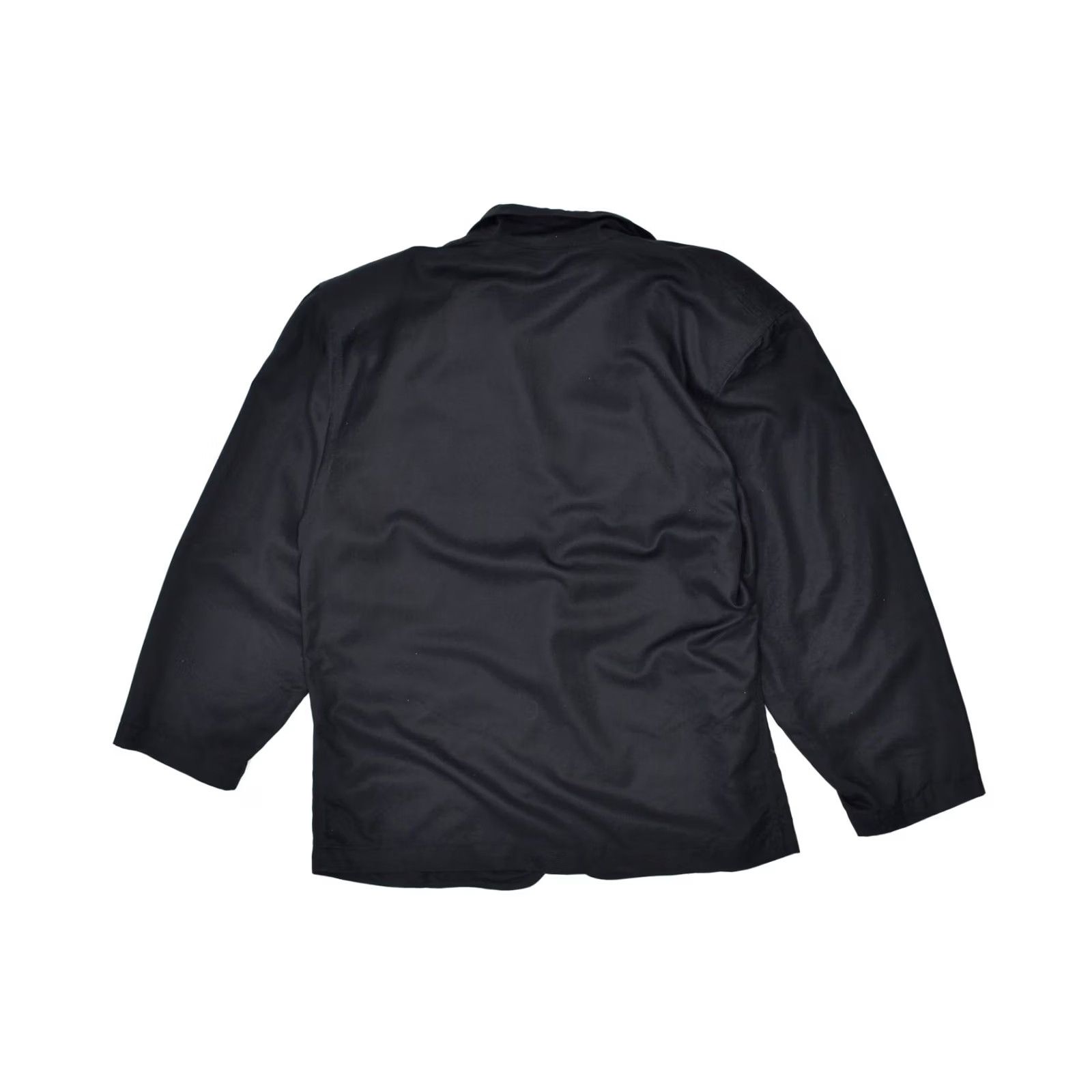 Vintage VINTAGE Womens Blazer Jacket UK 10 Small Black Viscose Size S / US 4 / IT 40 - 2 Thumbnail