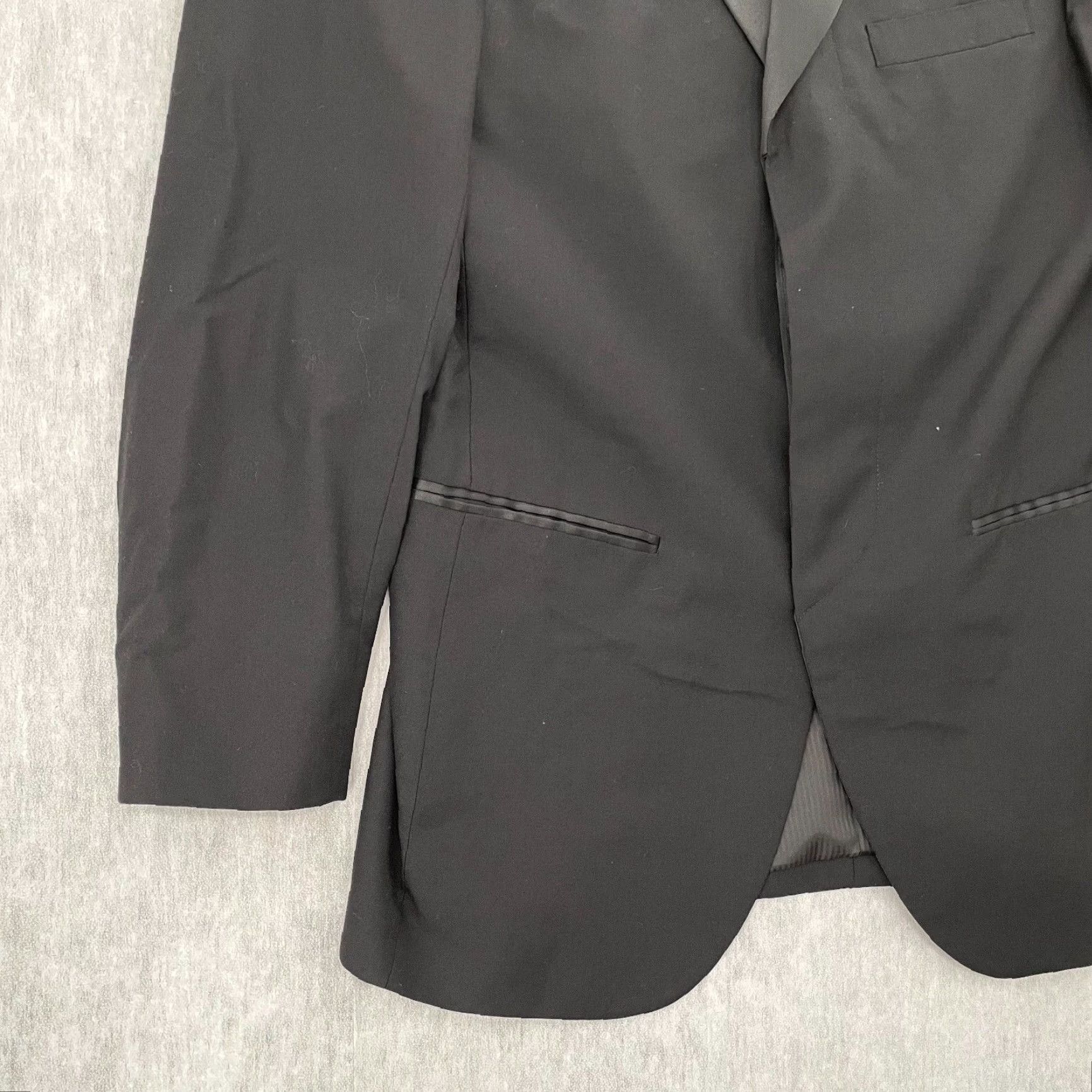 Loro Piana VINTAGE Loro Piana Blazer Coat Men 40L Single-Breasted Formal Business Black Super 110s Size 40R - 5 Thumbnail