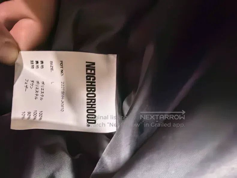 Neighborhood Neighborhood Down Jacket, Black, Size L Size US L / EU 52-54 / 3 - 5 Thumbnail