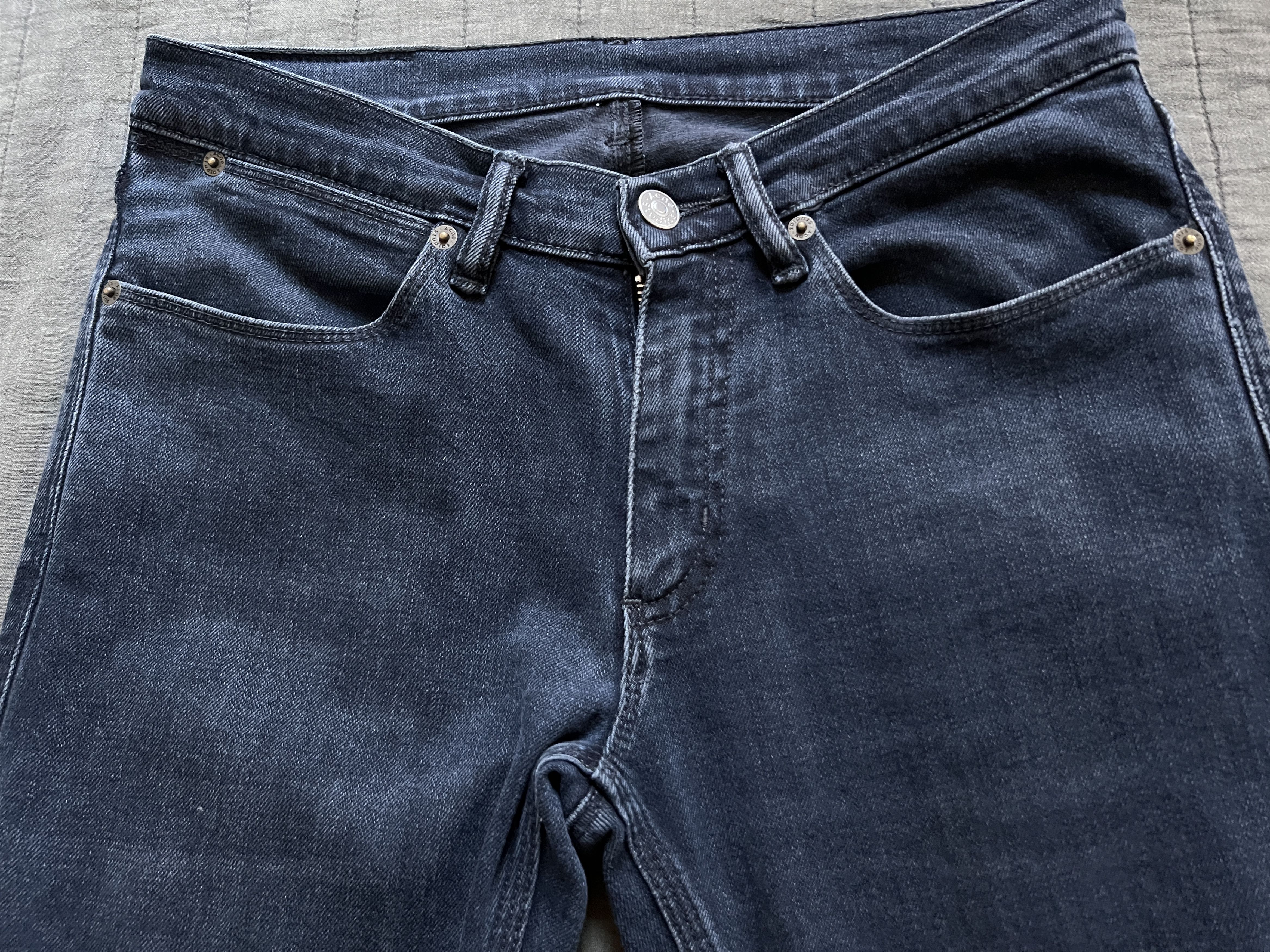 Acne Studios Max Blue Black Jeans Size US 28 / EU 44 - 3 Thumbnail