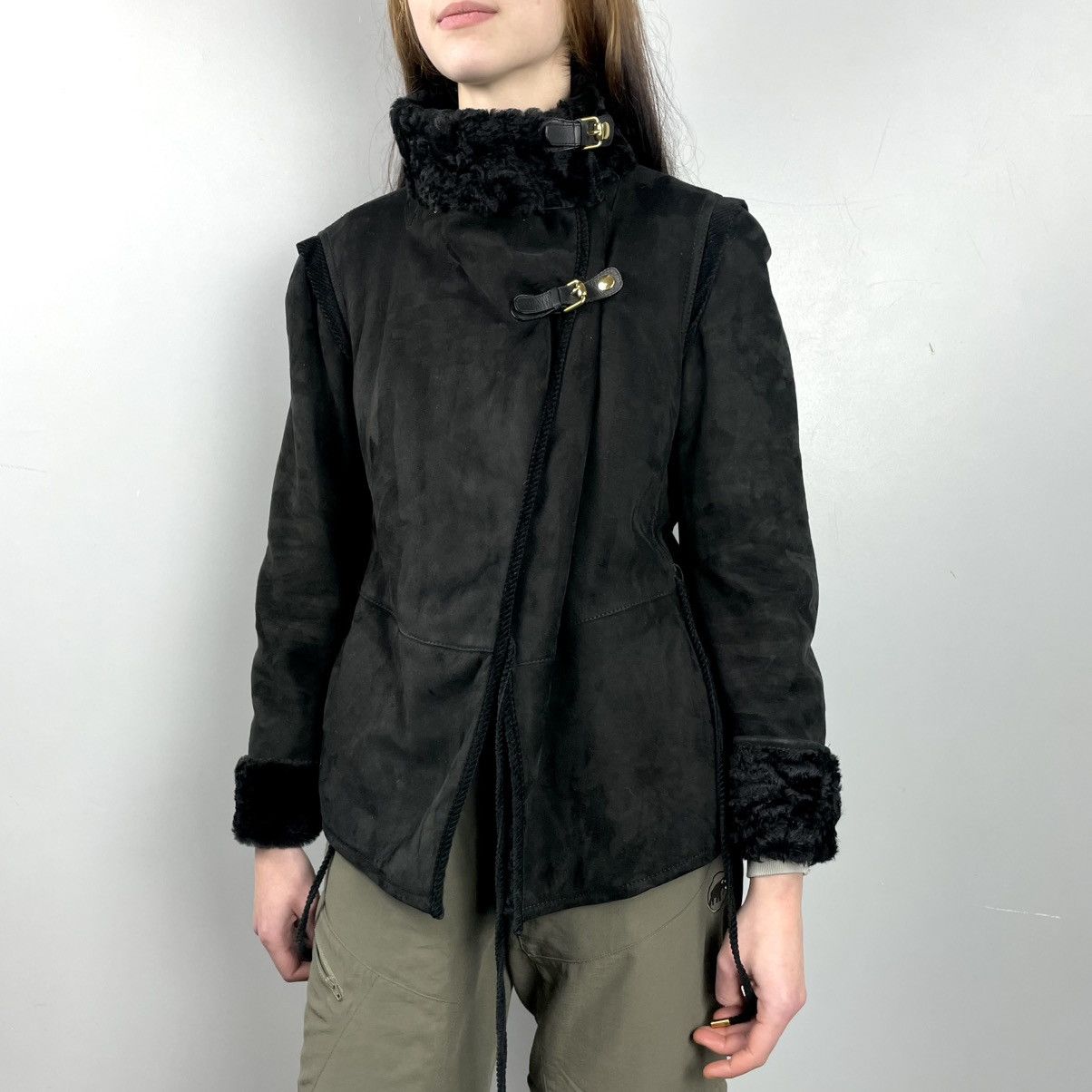 Gucci Archive Gucci Shearling Leather Jacket designer Tom Ford Size US XS / EU 42 / 0 - 2 Thumbnail