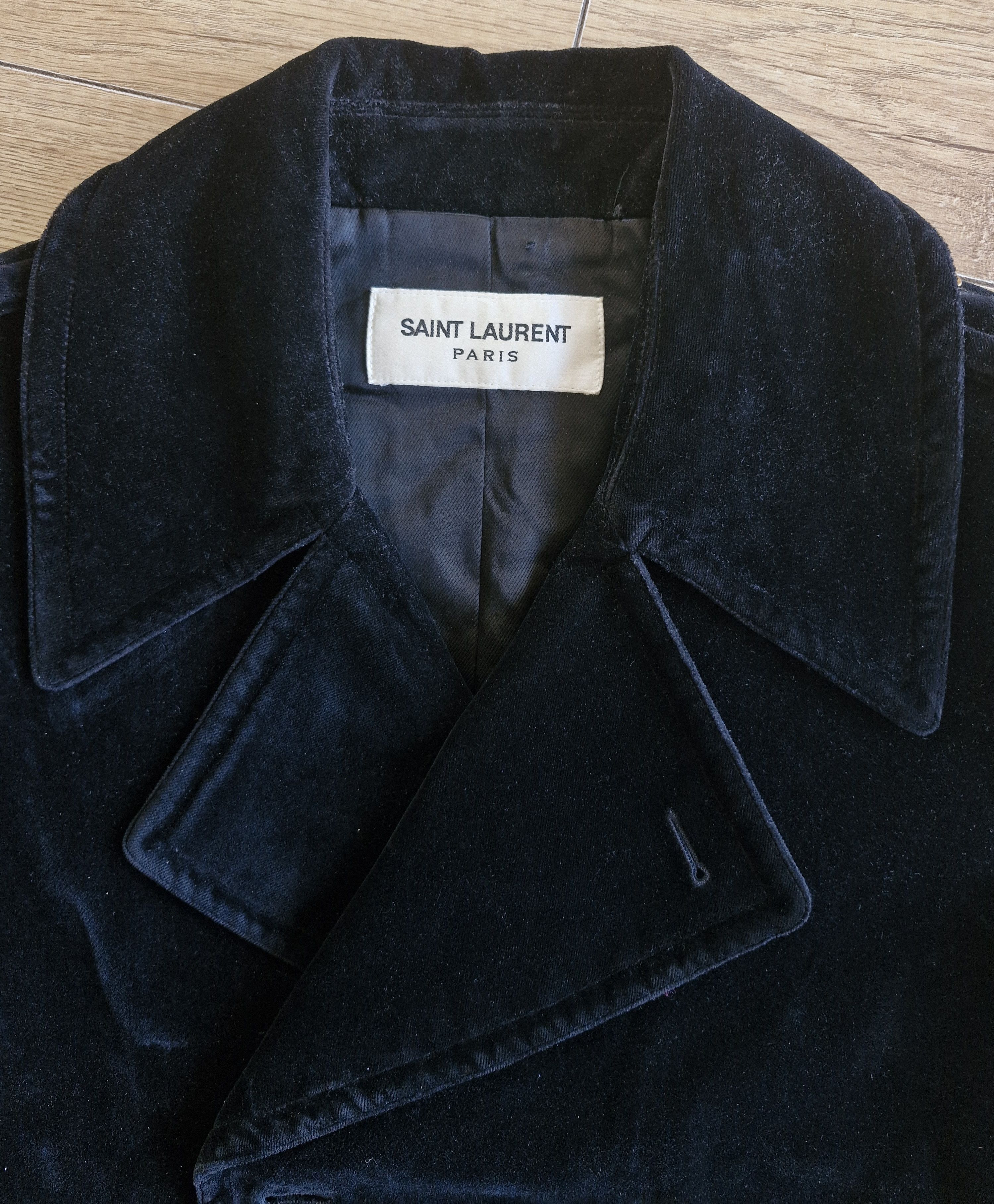 Saint Laurent Paris Womens Saint Laurent Paris velvet coat premium Size S / US 4 / IT 40 - 2 Thumbnail