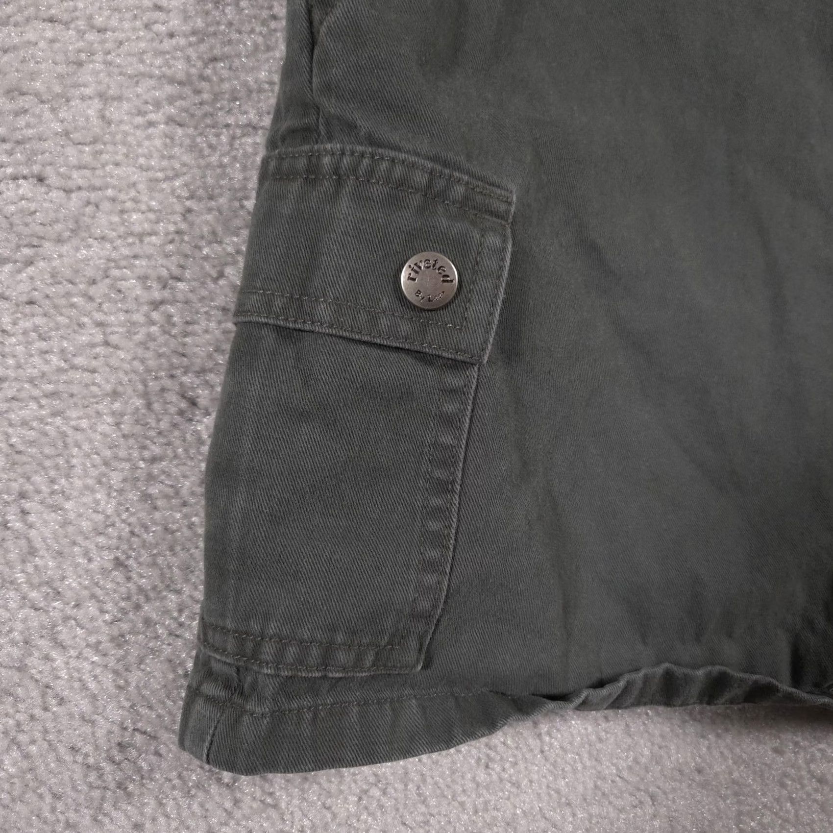 Lee Riveted By Lee Cargo Shorts Womens 10P Green Utility Pockets Casual Outdoor Summer Size 32" / US 10 / IT 46 - 5 Thumbnail