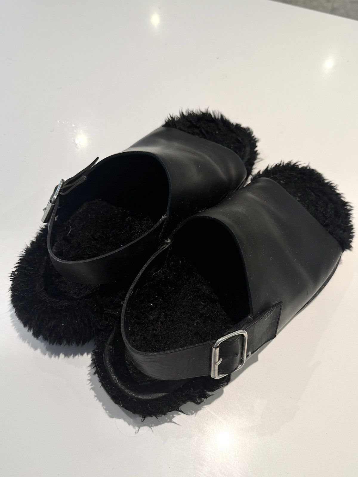 Marni Marni Black fussbet sandal slides Size US 10 / EU 43 - 4 Thumbnail