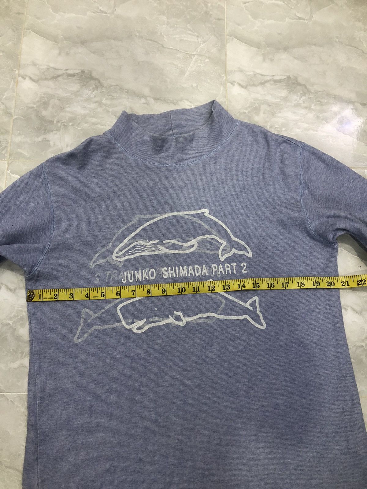 Junko Shimada 90s Part 2 by Junko Shimada Whale Mockneck Sweatshirt Size M / US 6-8 / IT 42-44 - 12 Thumbnail