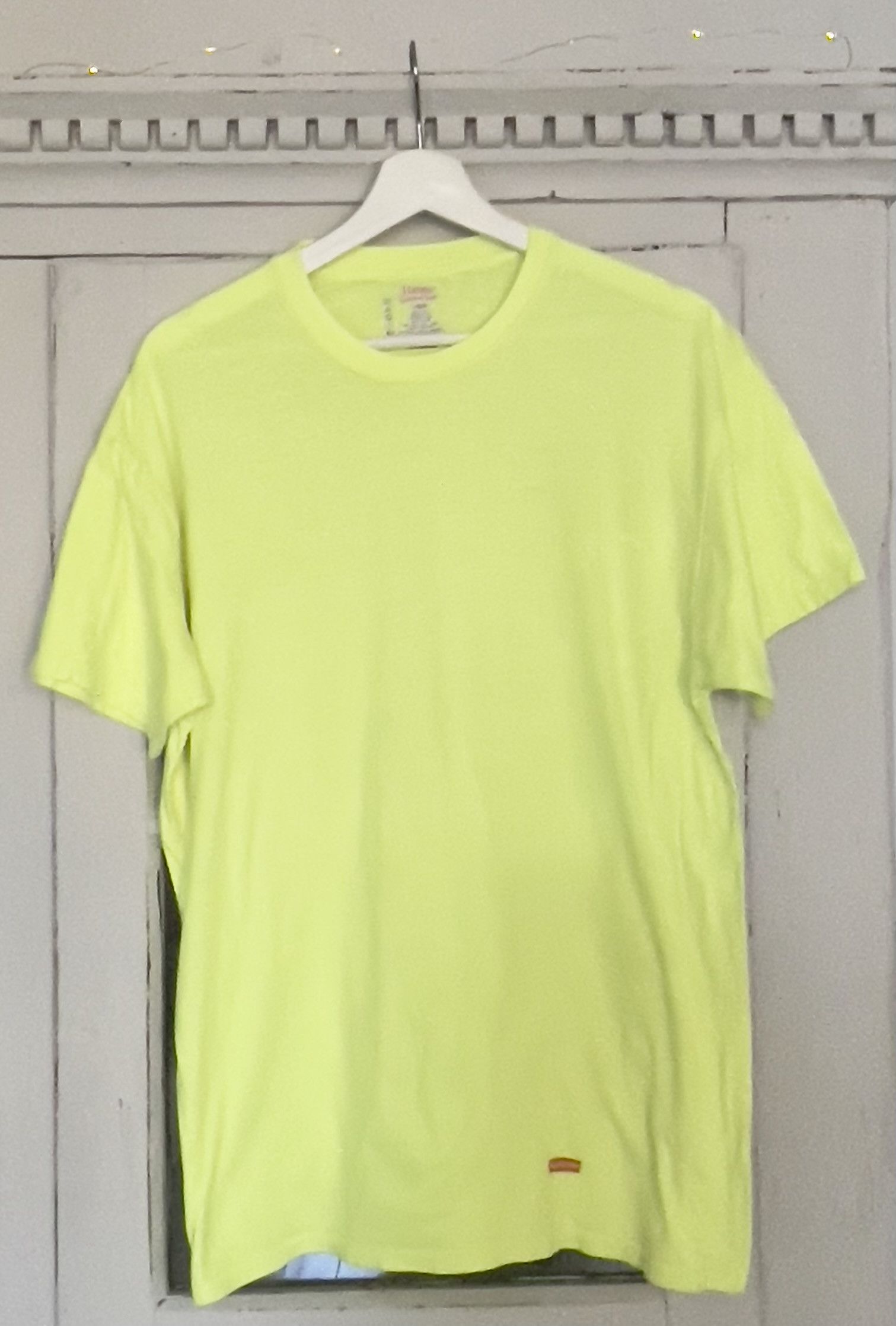 Supreme Hanes ComfortSoft Tagless Fluorescent Yellow 2 Pack Tees Size US L / EU 52-54 / 3 - 5 Thumbnail