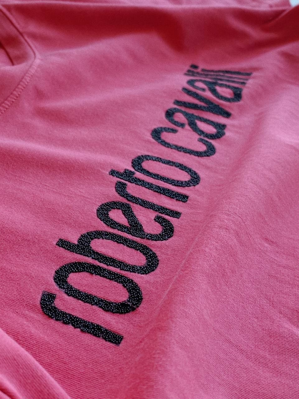 Roberto Cavalli Roberto Cavalli T-Shirt Pink Logo Y2K Size XXL / US 16-18 / IT 52-54 - 3 Thumbnail