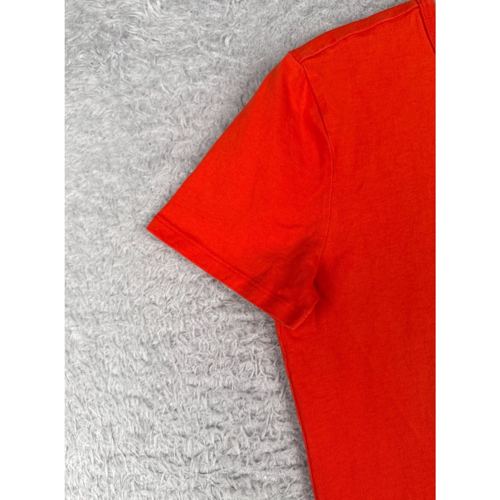 Ralph Lauren Lauren Ralph Lauren Shirt Women M Orange Crew Neck Cotton Crest Logo Casual Short Sleeve All Seasons Fashion Tee Mens Womens? Size M / US 6-8 / IT 42-44 - 3 Thumbnail
