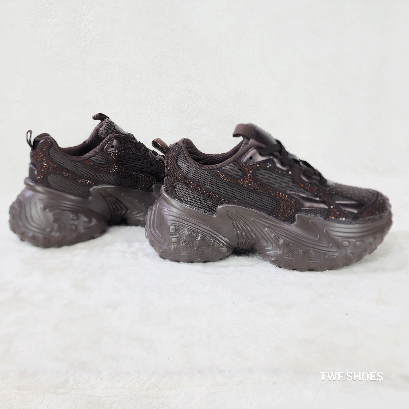 Other Cush Sparkle Sport Rhinestone Comfy Platform Light Weight Sn Size US 6 / IT 36 - 4 Thumbnail
