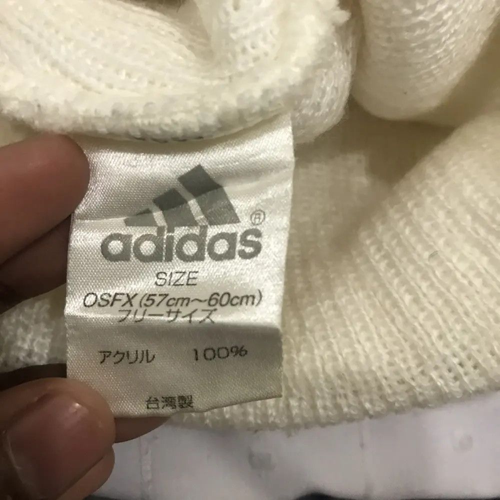 Adidas × Vintage Adidas Spellout Beanie Hat Size ONE SIZE - 5 Thumbnail