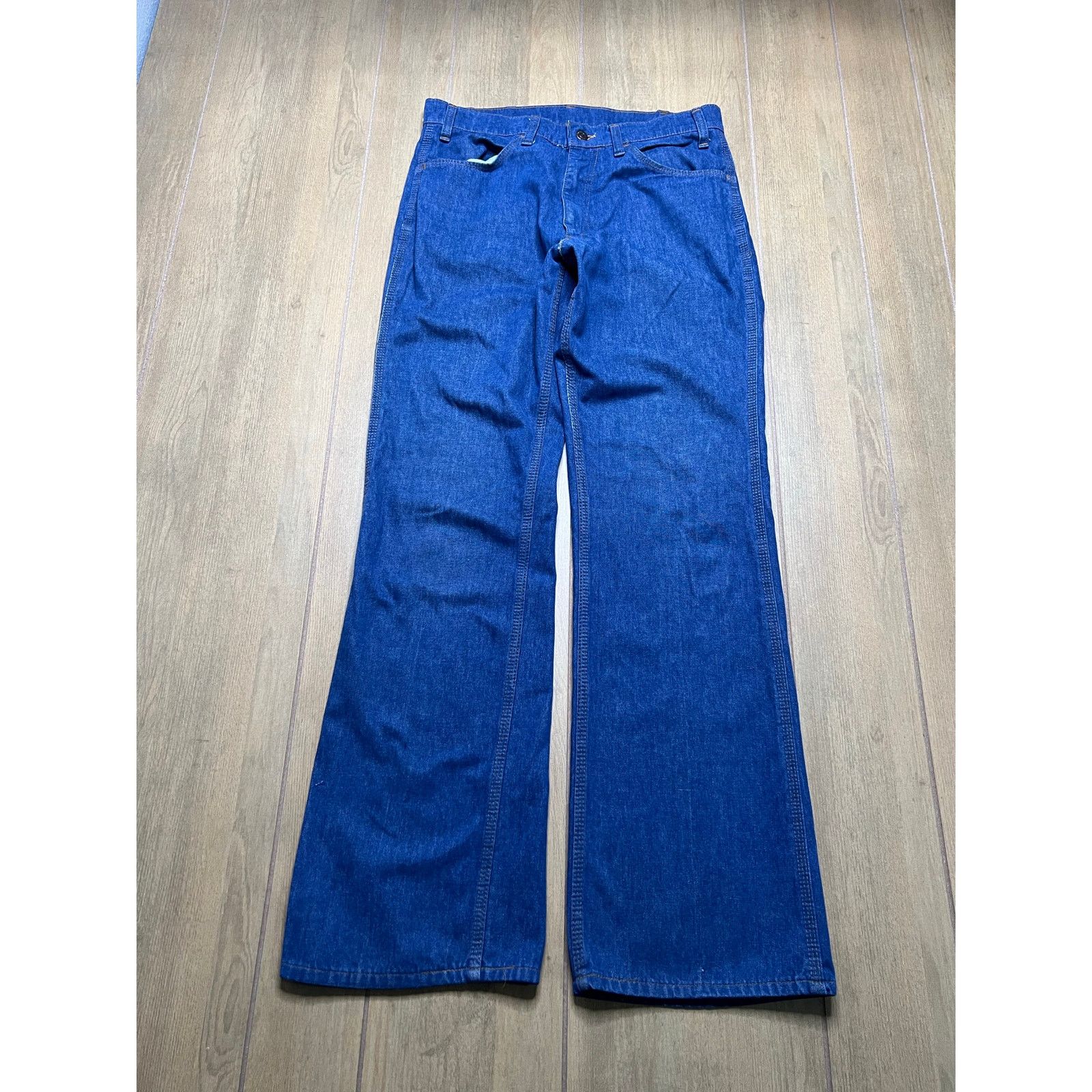 Levi's Vintage Levi’s Orange Tab Bootcut Jeans USA 1970s -80s denim Size US 33 - 3 Thumbnail