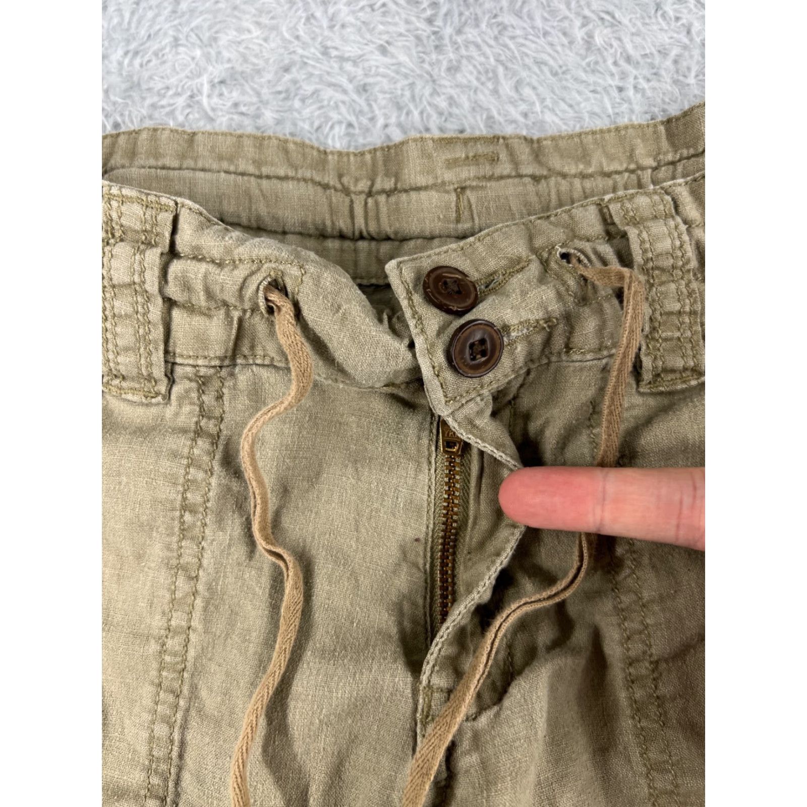 Patagonia Patagonia Shorts Womens 4 Beige Island Hemp 8" Drawstring Pockets Beach Size 27" / US 4 / IT 40 - 6 Thumbnail