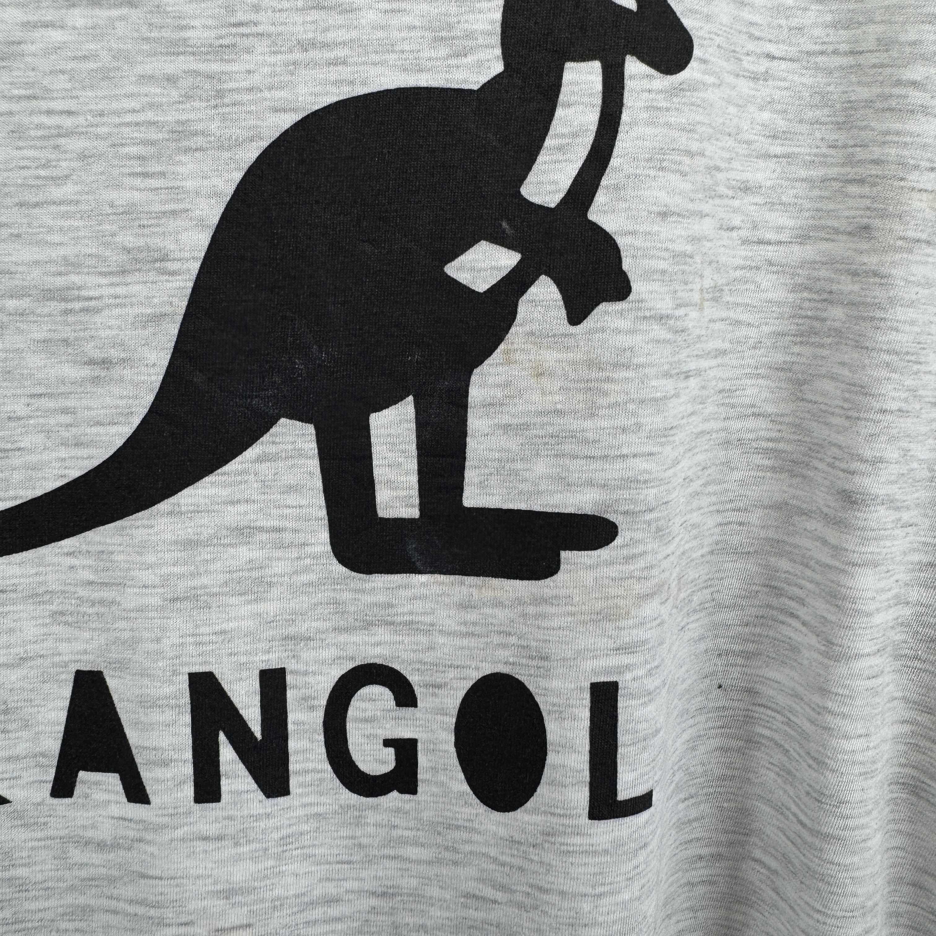 Kangol Vintage 2Tone Kangol Short-sleeve Tshirt Black Kangaroo Logo Size US L / EU 52-54 / 3 - 5 Thumbnail