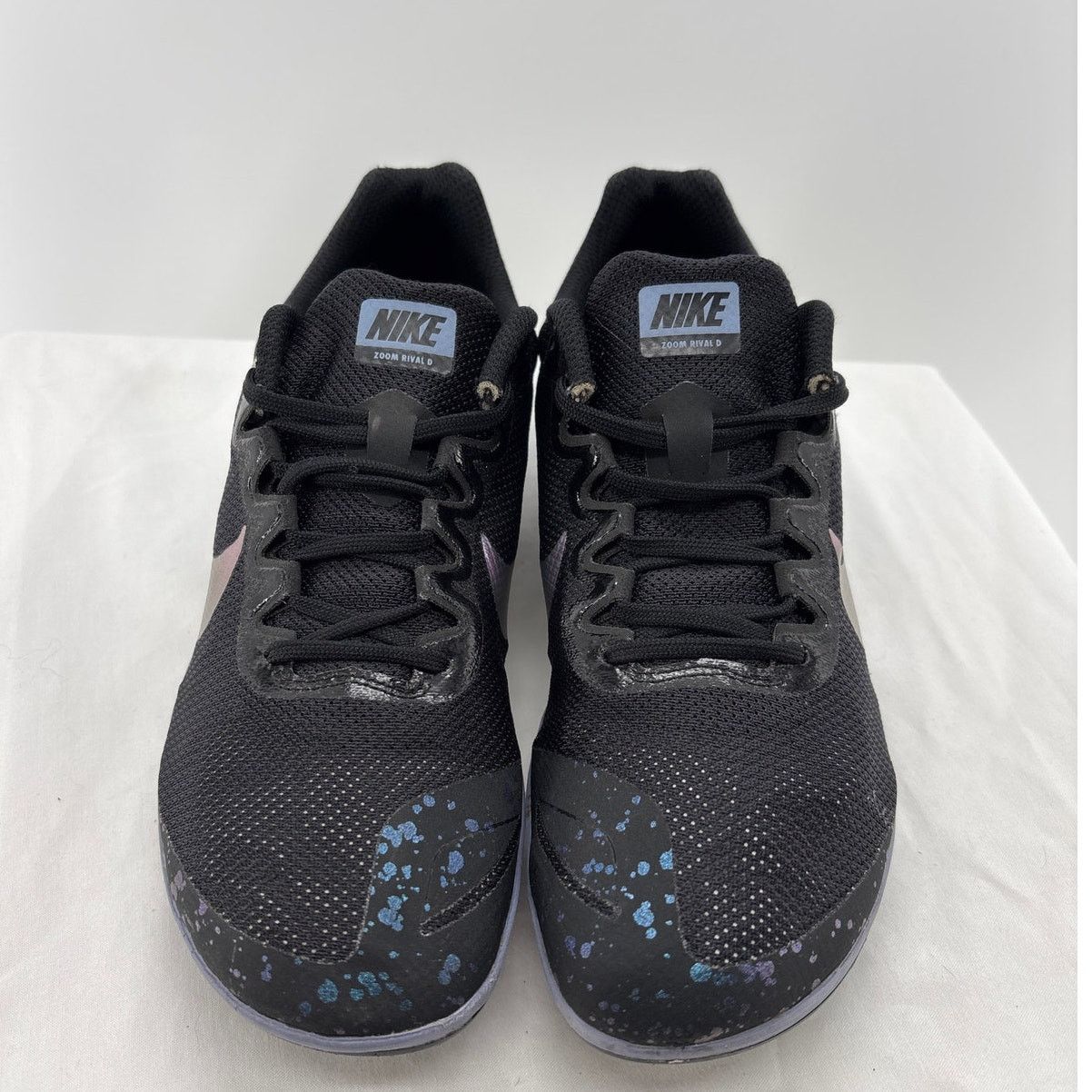 Nike Nike Zoom D Unisex Distance Spike Women's 7 Black/Indigo Size US 7 / IT 37 - 4 Thumbnail